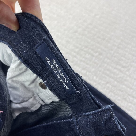 Calvin Klein Jeans Women’s Sz 14 Dark Blue High Rise Skinny Denim Pants Casual - Picture 7 of 14